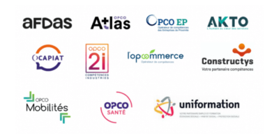Les logos des 11 opco pour les salariés
