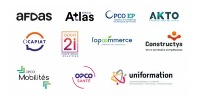 Les logos des 11 opco pour les salariés
